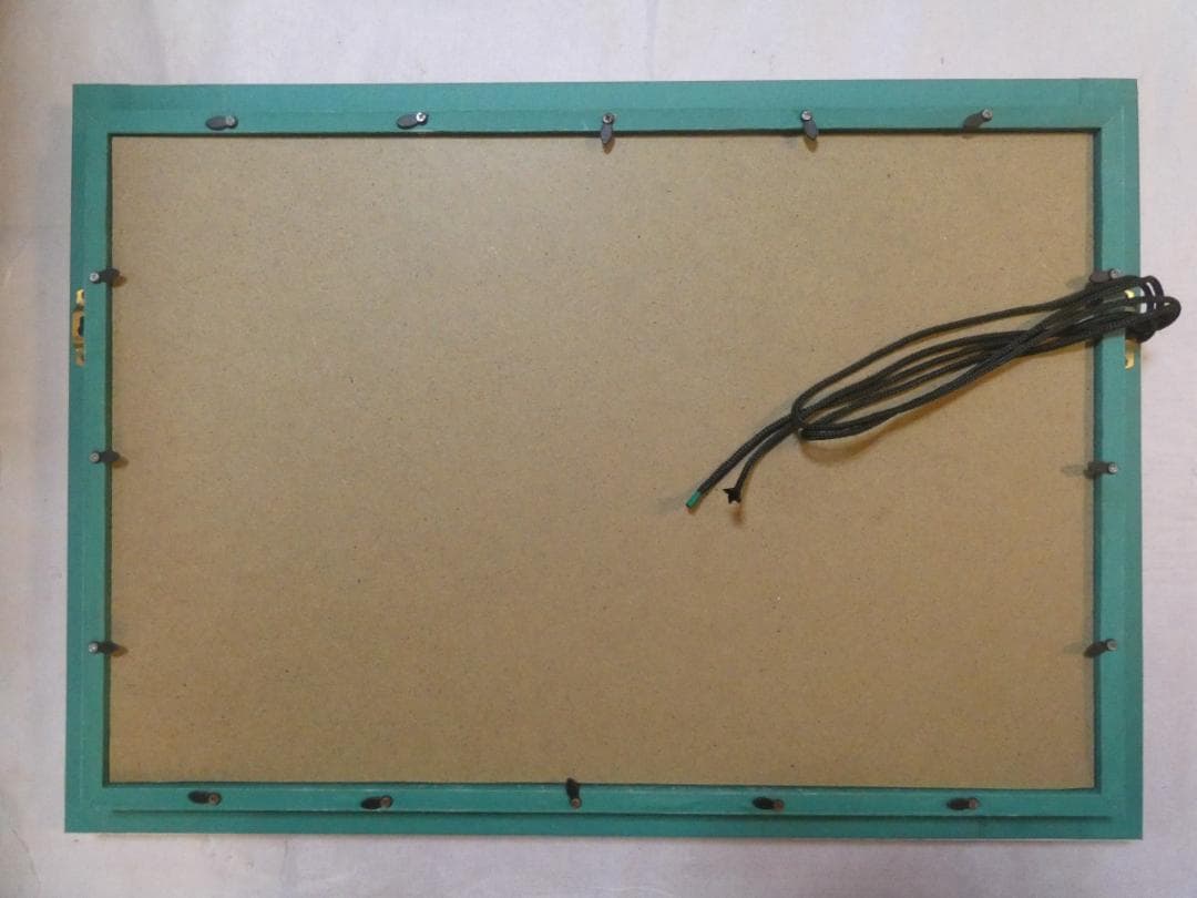 油絵　額付き　松本零士　M10 【　風景、人物　】手描き