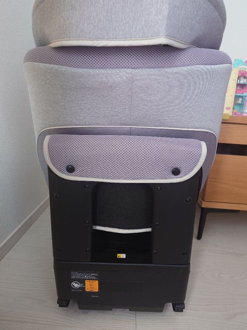 Aprica 車用チャイルドシート グレー　クルリラ　ISOFIX シートベルト