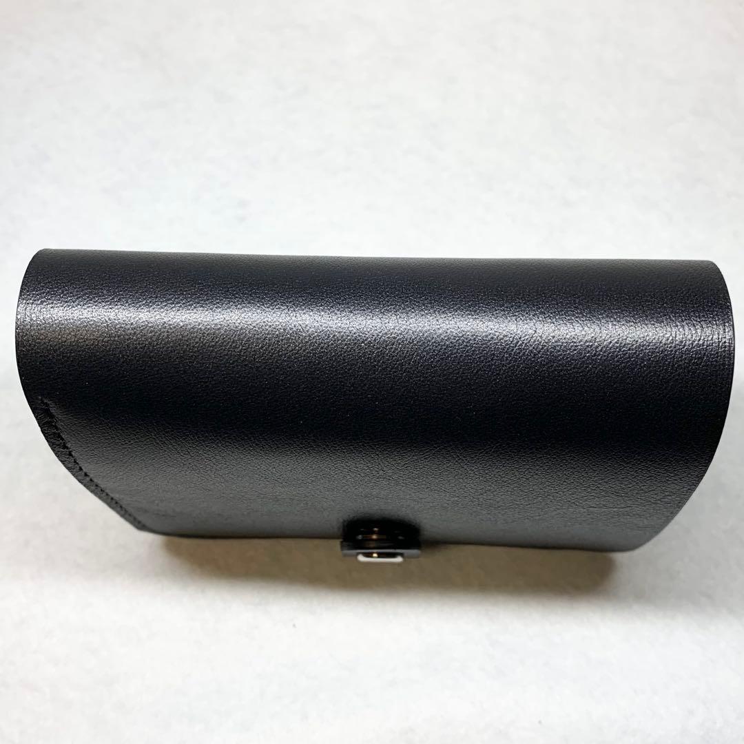 新品未使用 日本製 スタンダードサプライ 折り財布 レザー ブラック 付属品つき