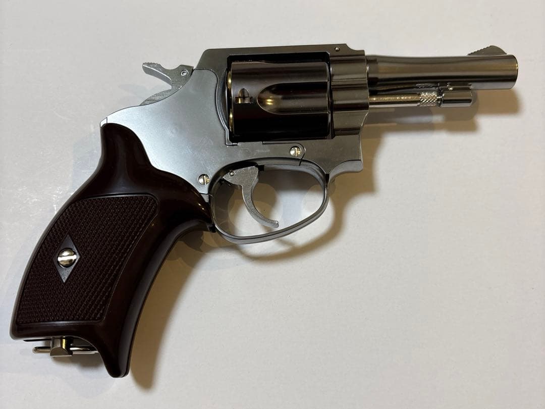 マルシン ポリスリボルバー 77ミリ銃身 シルバーABS