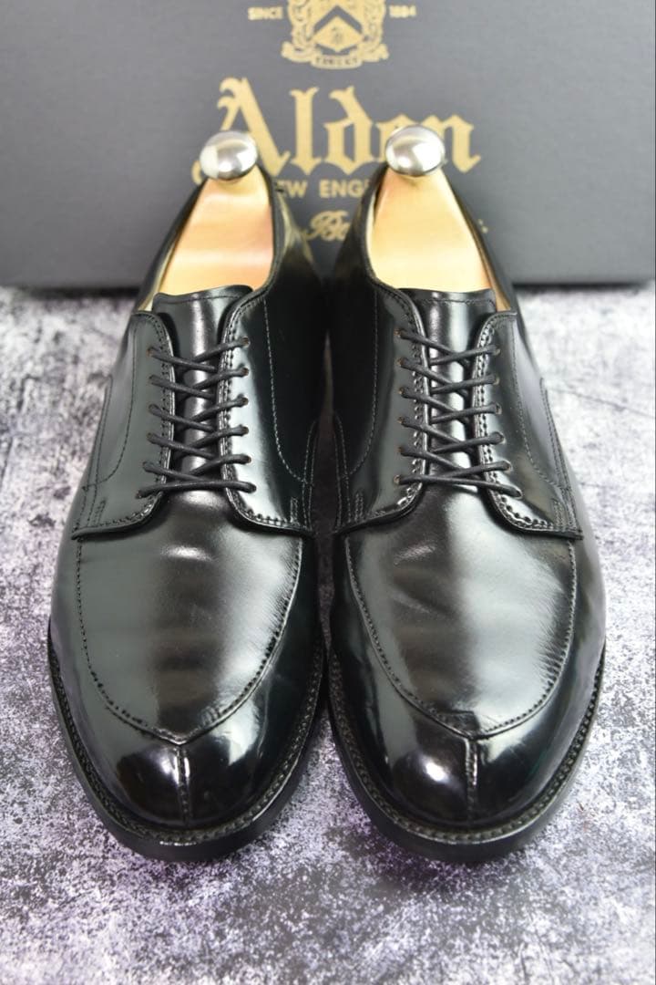 オールデン　コードバン　#54332　Vチップ　8D　黒　モディファイドラスト