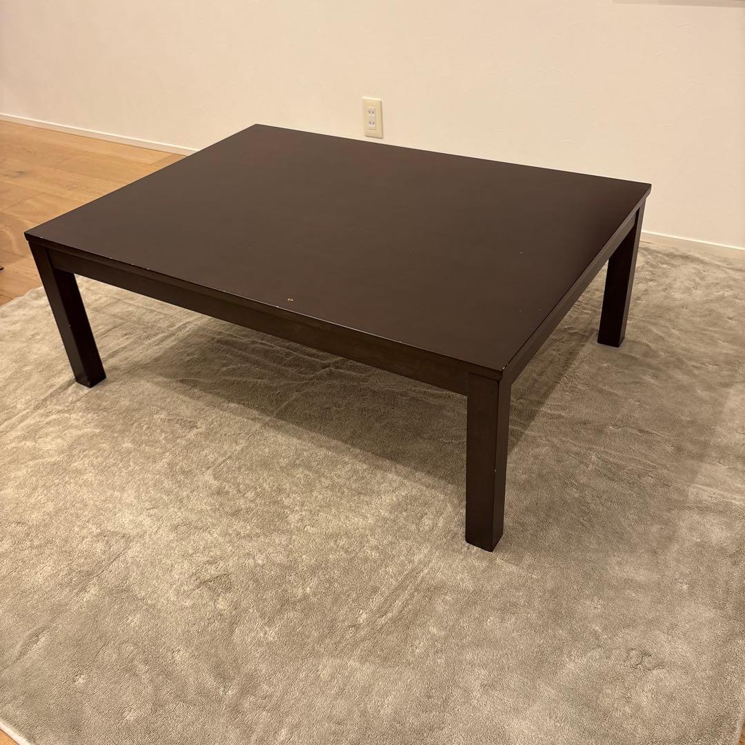 【無印良品】こたつ・ダイニングローテーブル★こたつ布団・カーペット付き3点セット