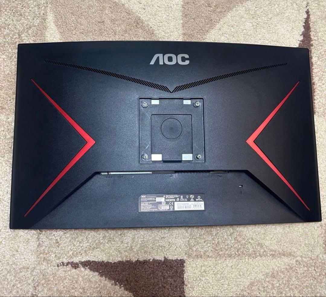 aoc 240hz 湾曲モニター モニターアーム付けます‼️
