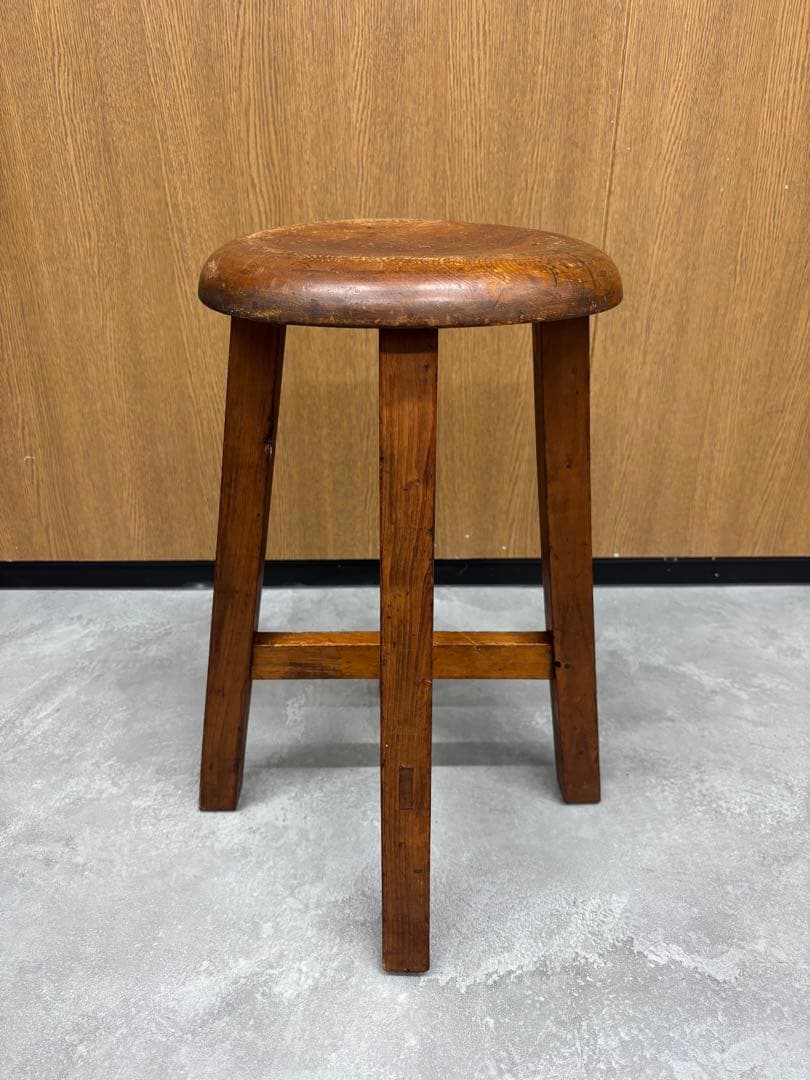 丸椅子　スツール　椅子　アンティーク　古道具