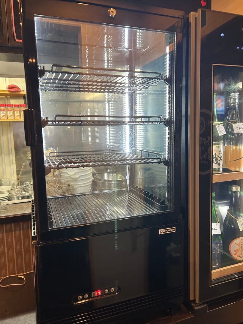 レマコム　R4G-74SLB 4面ガラス冷蔵ショーケース