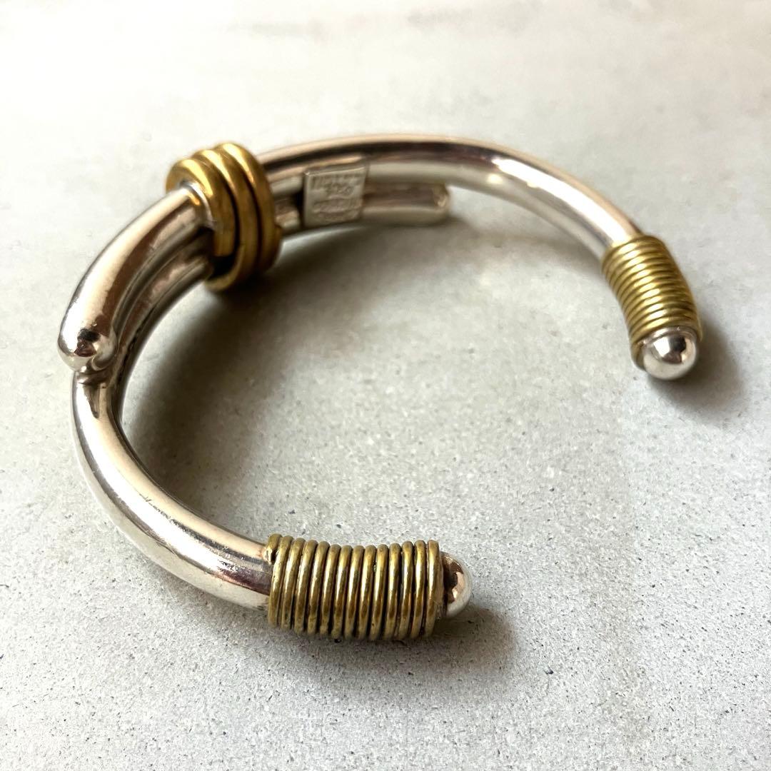 メキシコ製 MEXICO VINTAGE バングル ブレスレット 925×真鍮