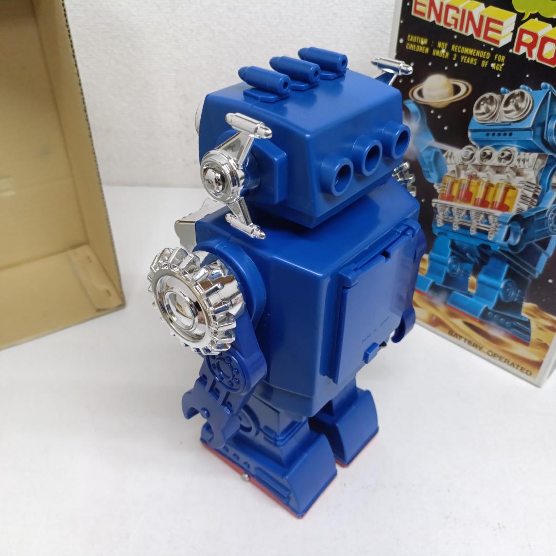 B32 デッドストック 当時物 堀川玩具 ブリキ スモーキング エンジンロボット