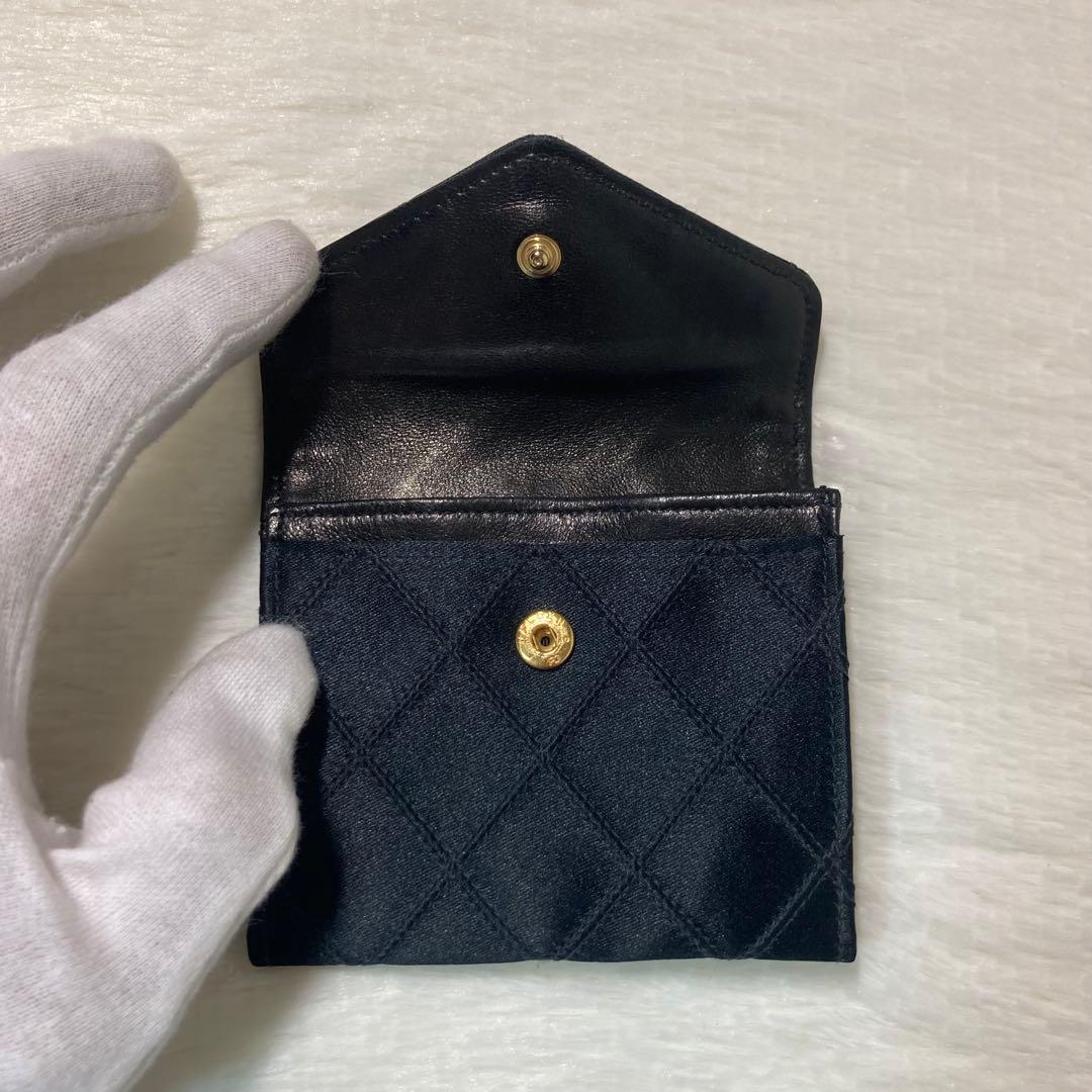 CHANEL シャネル ココマーク マトラッセ ビコローレ サテン ケース