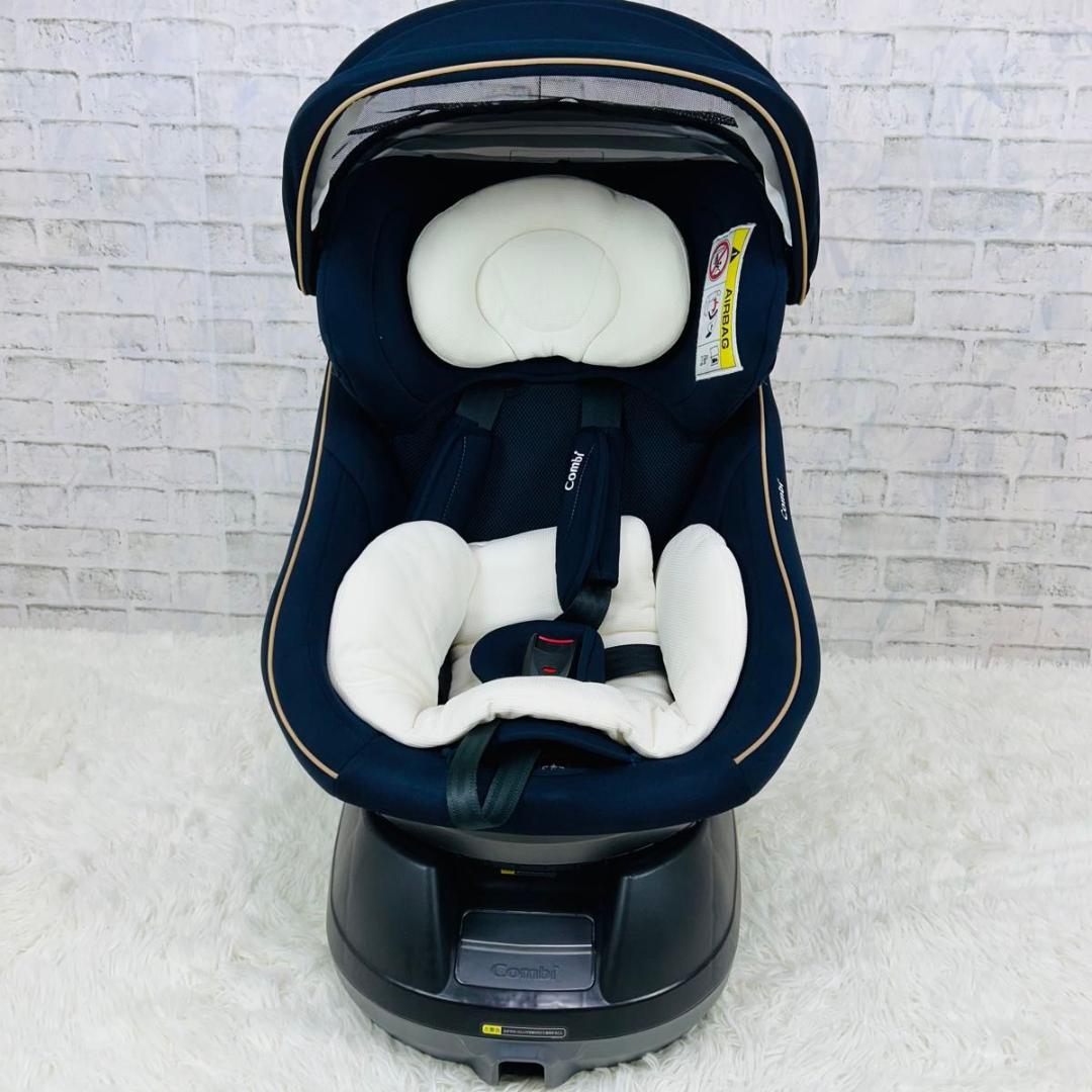 美品 Combi チャイルドシート クルムーヴ スマート エッグショック 紺色