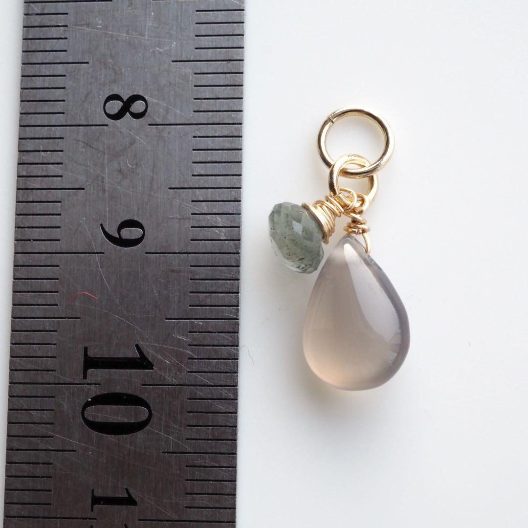 【ほぅ】天然水晶のバタフライモチーフネックレストップ