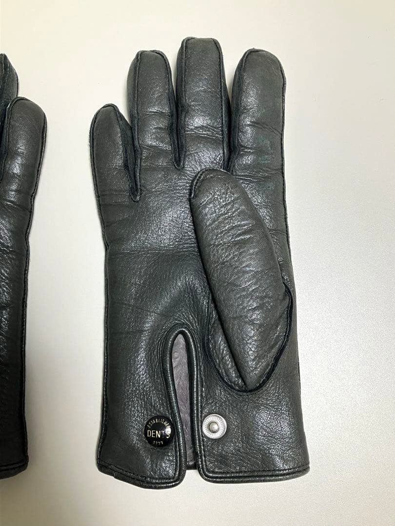 DENTS デンツ手袋　レザーグローブ　ディアスキン　ラビットファー