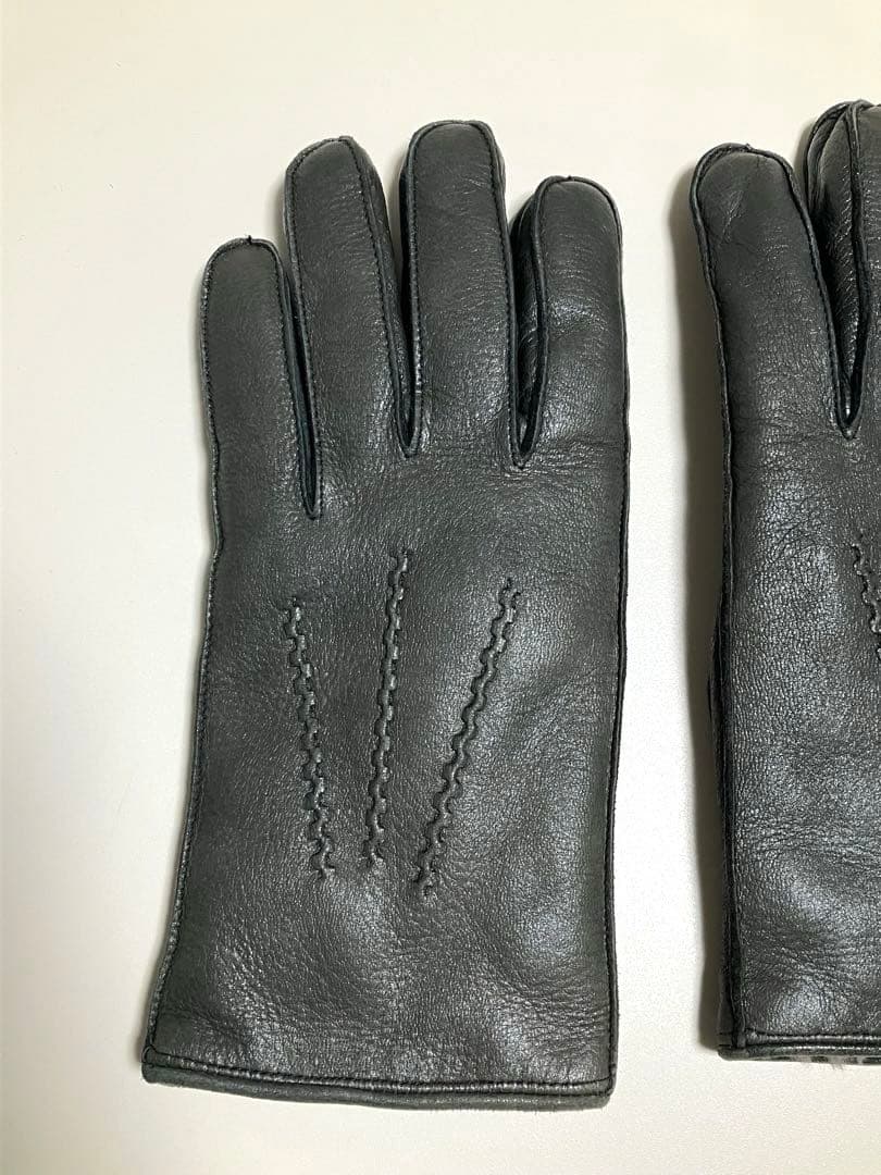 DENTS デンツ手袋　レザーグローブ　ディアスキン　ラビットファー
