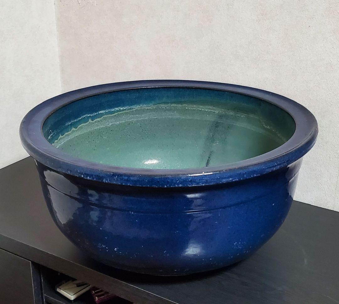 火鉢 金魚鉢 陶器鉢 植木鉢 アンティーク 睡蓮鉢