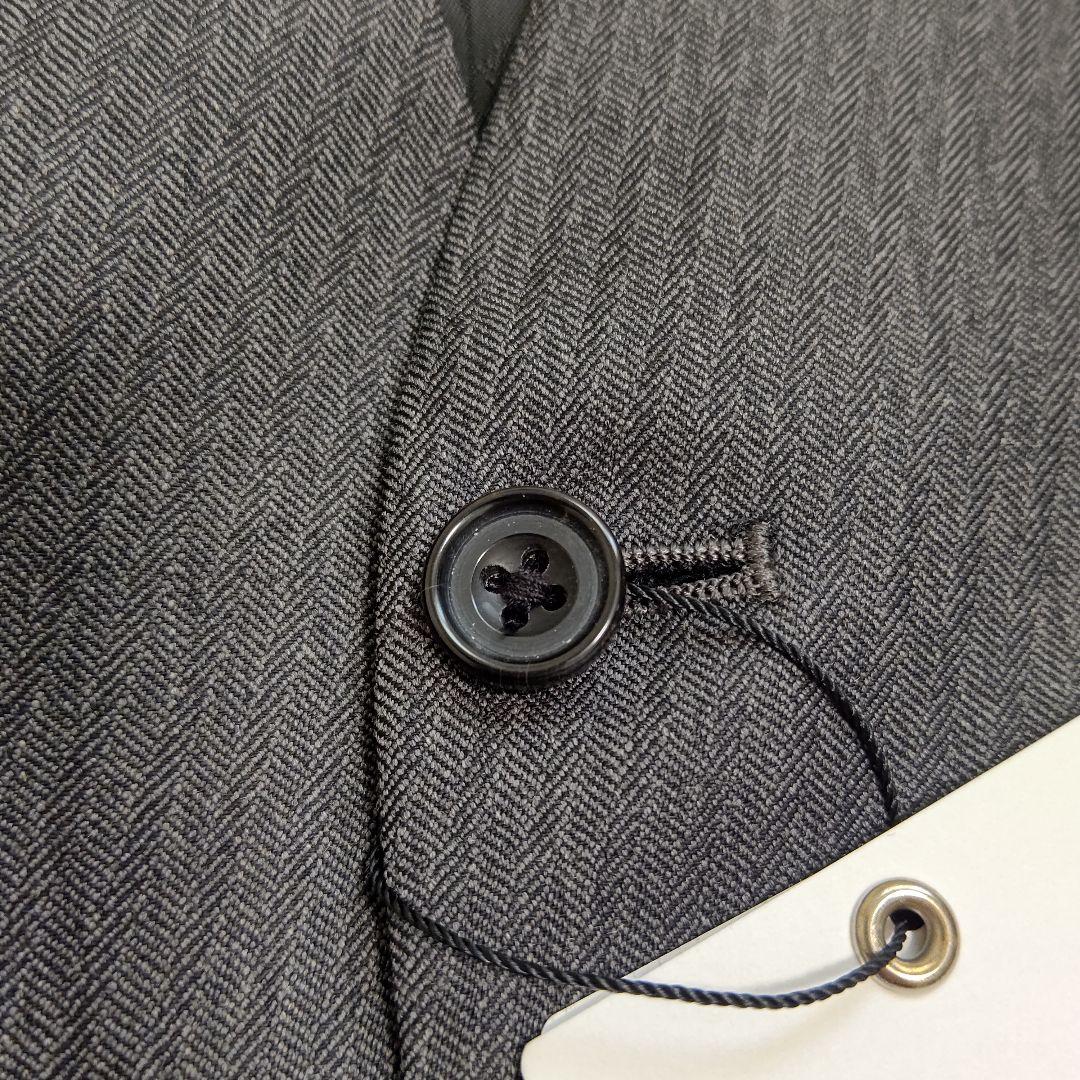 タケオキクチ DORMEUIL スリーピース対応 ベスト L グレー へリンボン