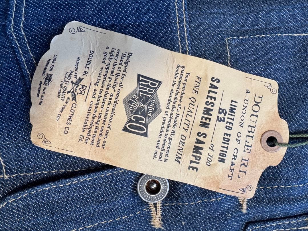 【希少】RRL SALESMAN SAMPLE セールスマンサンプル