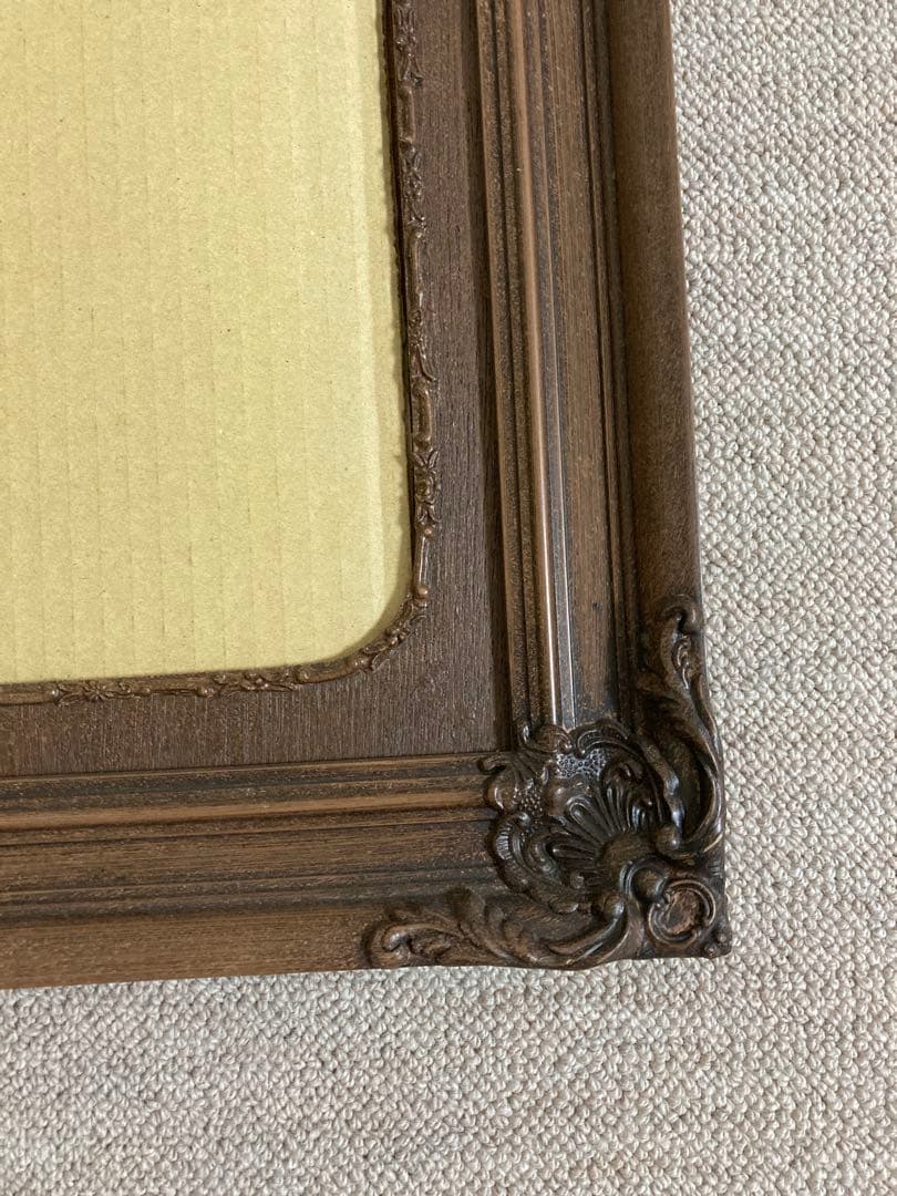 アンティーク 高級額縁 クラシック木製写真額縁 ブラウン