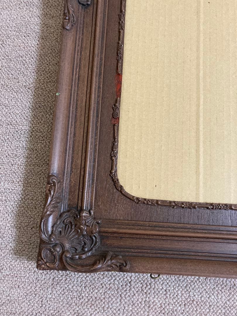 アンティーク 高級額縁 クラシック木製写真額縁 ブラウン