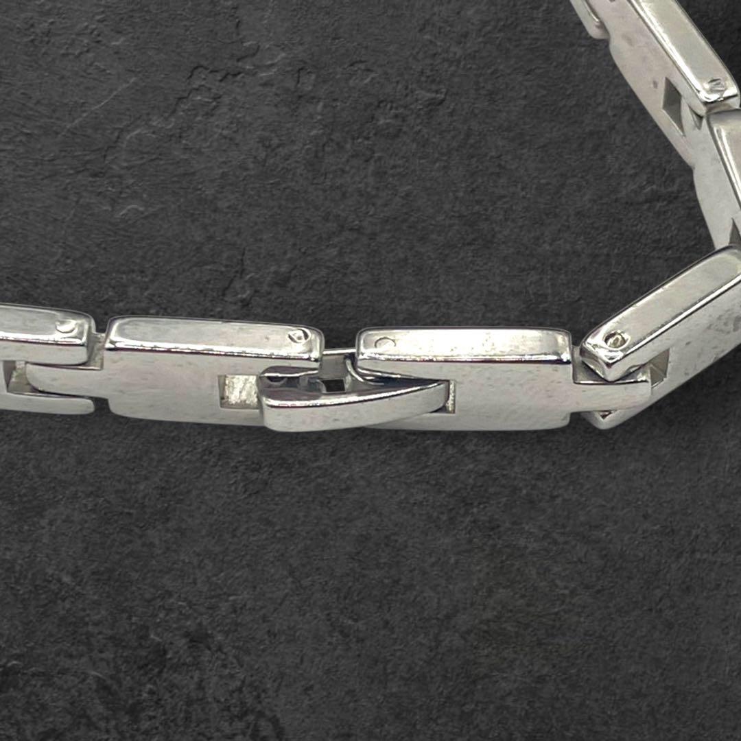 GIVENCHY ジバンシィ ロゴ プレート ブレスレット シルバー 415