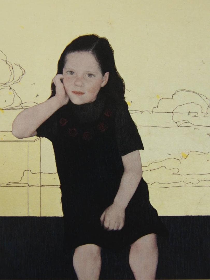 中堀慎治【Rose Girl（ジャン・コクトー詩扁より）】希少な額装用画集より