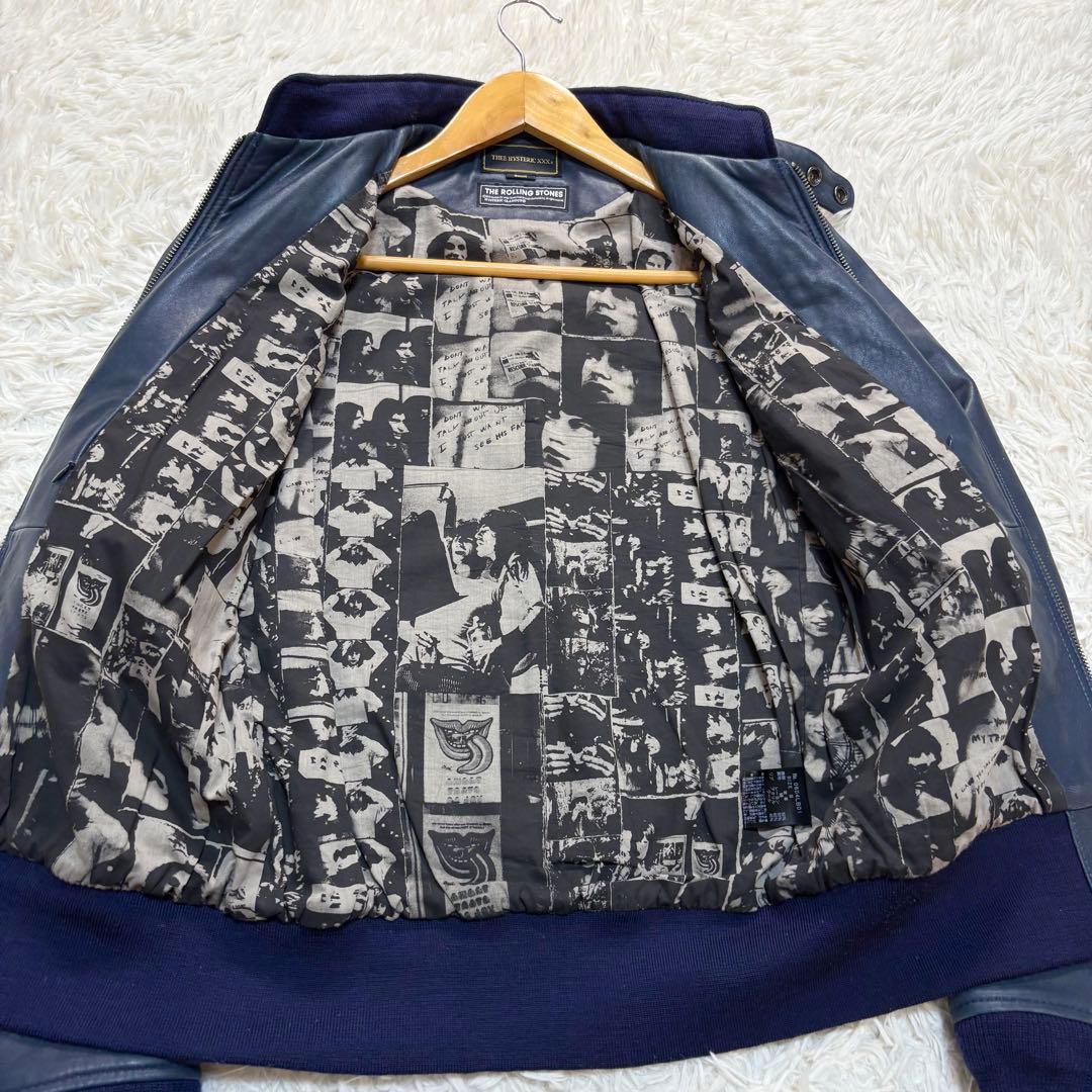 ヒステリックグラマー レザージャケット ライダース ローリングストーンズ