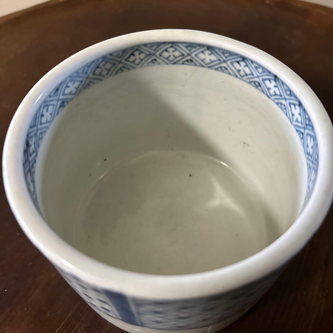 古伊万里染付　火入　江戸時代.明治　骨董品　アンティーク　古道具　白磁　李朝