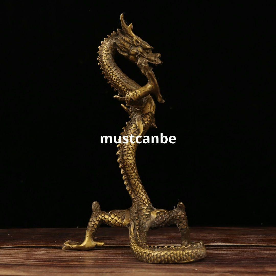 銅 細工 竜 応接間 茶台 博古架 装飾品 工芸品 置物