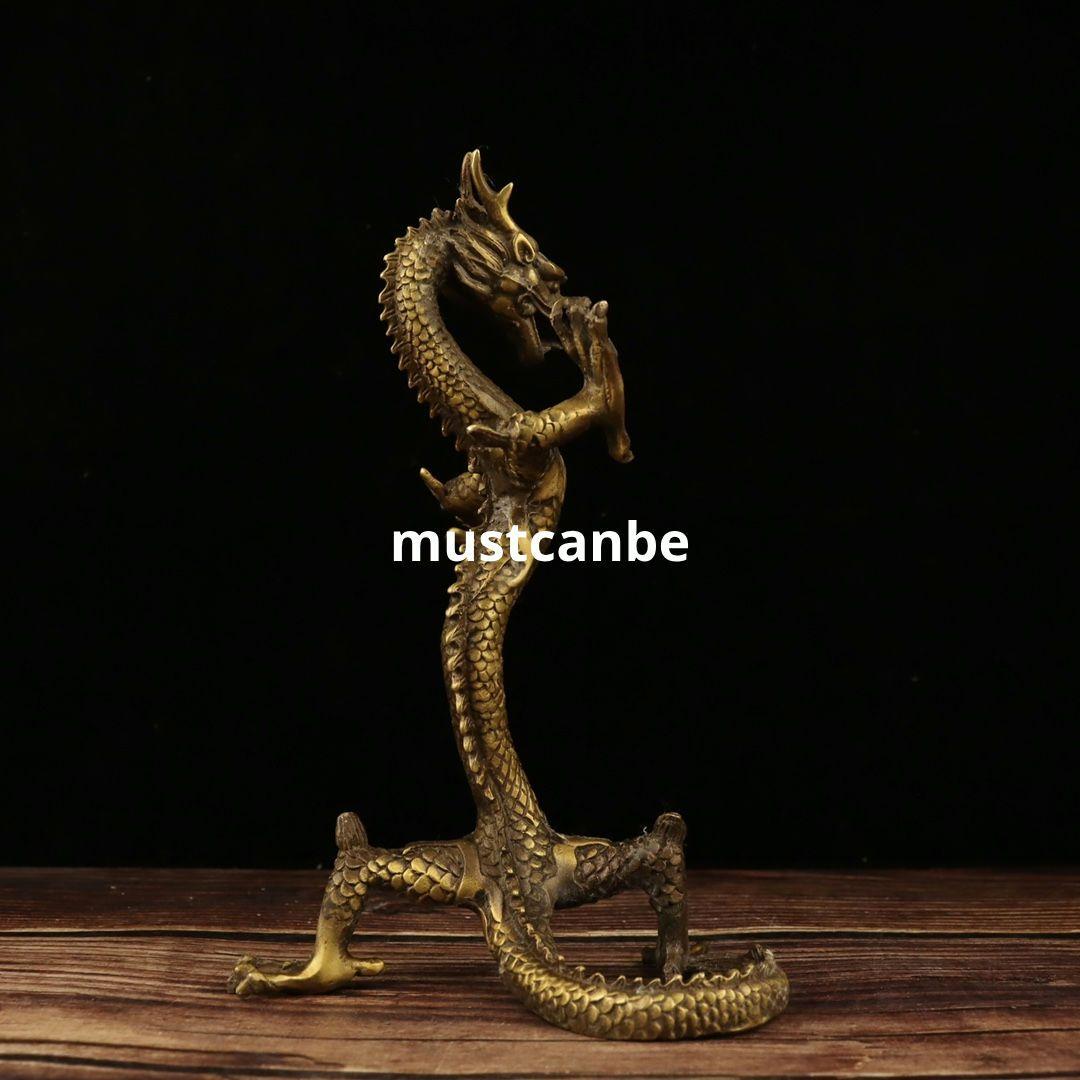 銅 細工 竜 応接間 茶台 博古架 装飾品 工芸品 置物