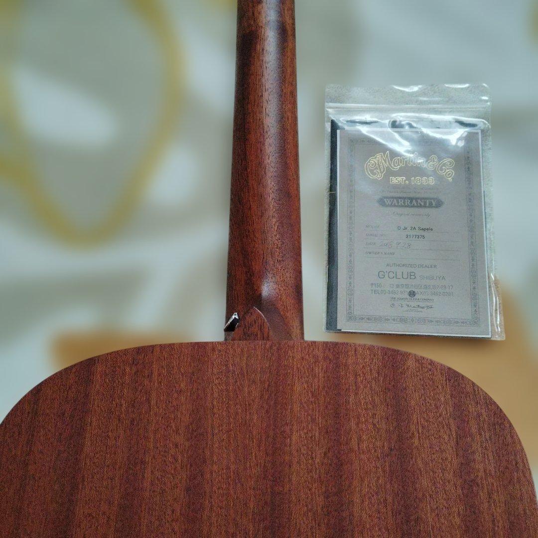 マーティンDＪR2A。オール単板（サペリ）トラベルサイズギター