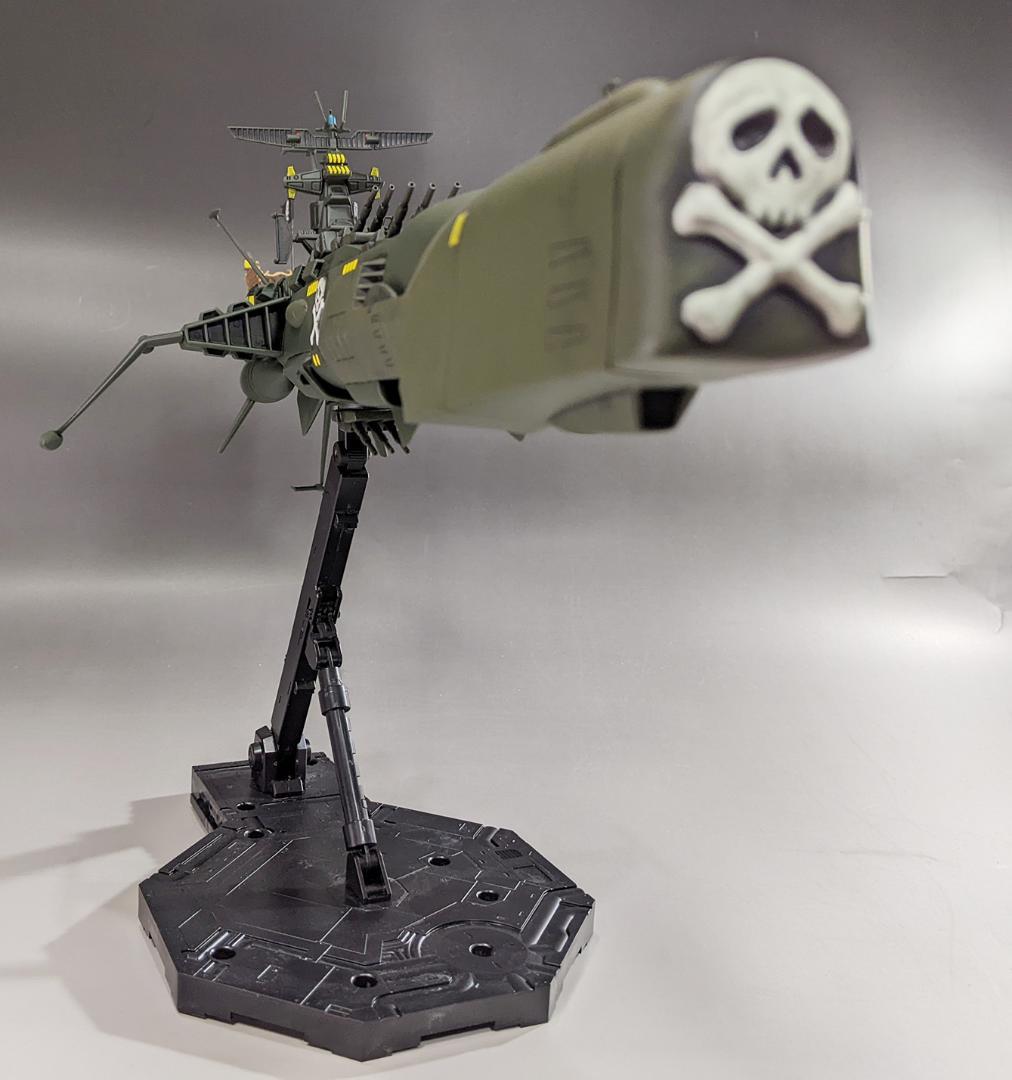 プラモデル　バンダイ　1/1000 アルカディア号　組立塗装済