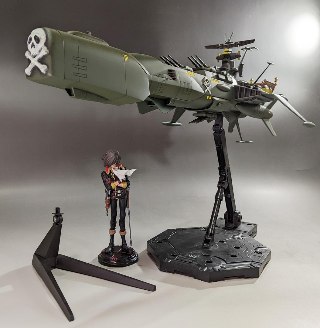 プラモデル　バンダイ　1/1000 アルカディア号　組立塗装済