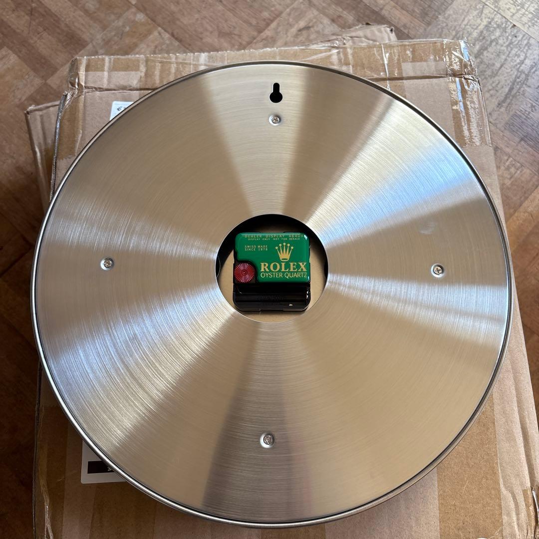 販促品　未使用 ROLEX 掛け時計 デイトナ シルバー 黒 黒文字盤