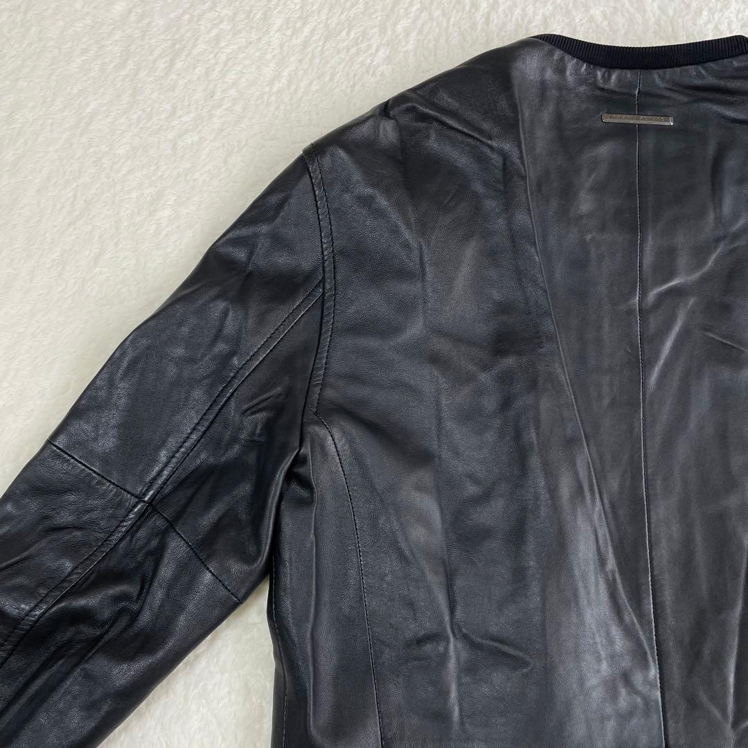 美品✨本革レザージャケット ARMANI EXCANGE ライダース S