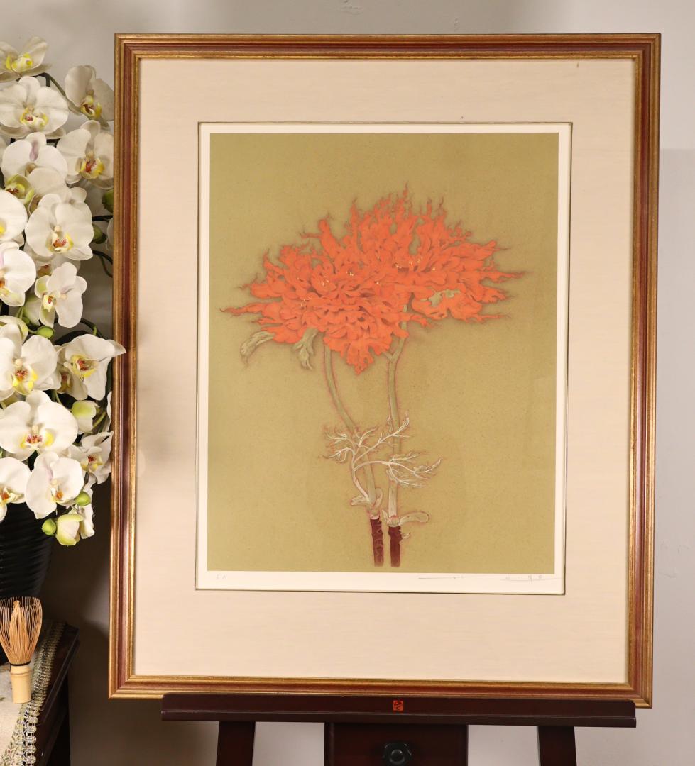 真作　大野俶嵩 「 ギャラクシー 」 リトグラフ　E.A　直筆サイン　BK185