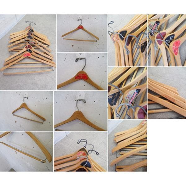 アメリカンヴィンテージ■US■木製ハンガー■10個セット■アパレル/古着屋■