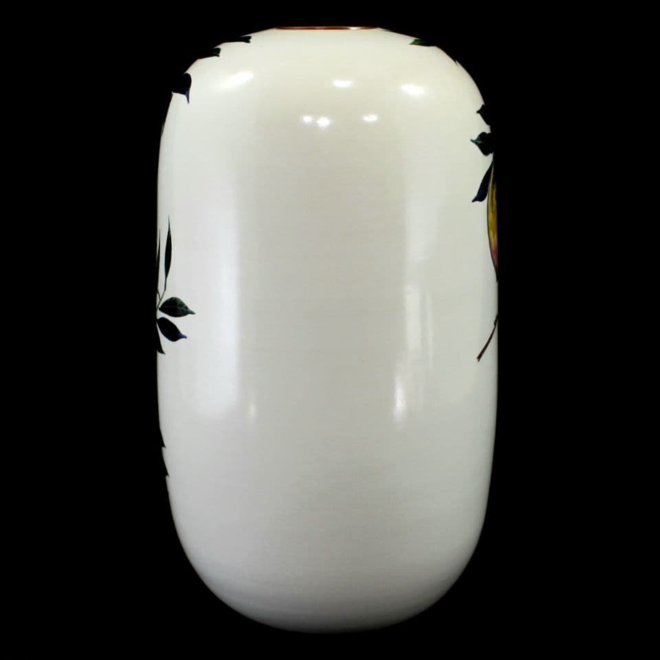 青九谷釉彩桃之図花瓶　梶本太衛　造　九谷正峰　9号花瓶　工芸品　共箱・陶歴説明付