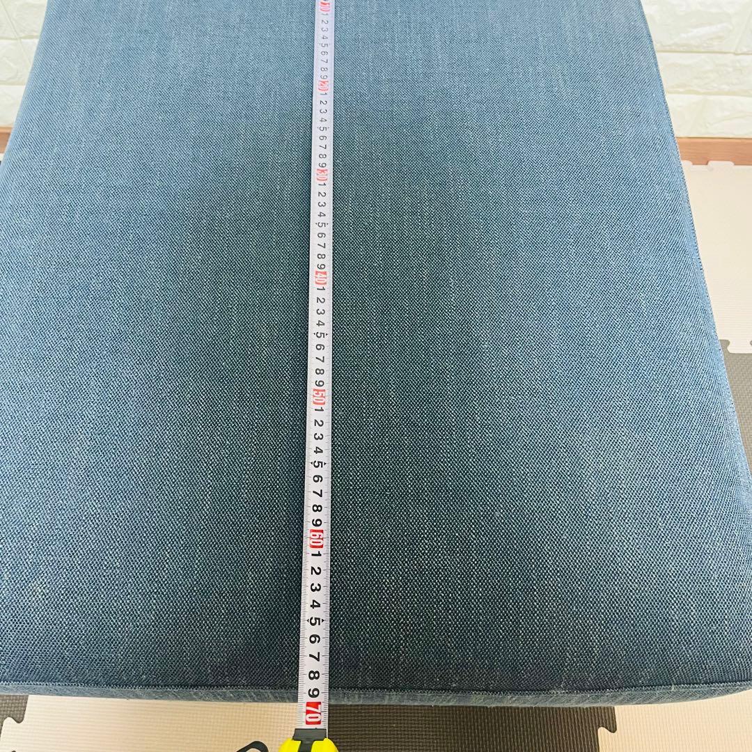 リラックスフォーム　オットマン　青　ブルー