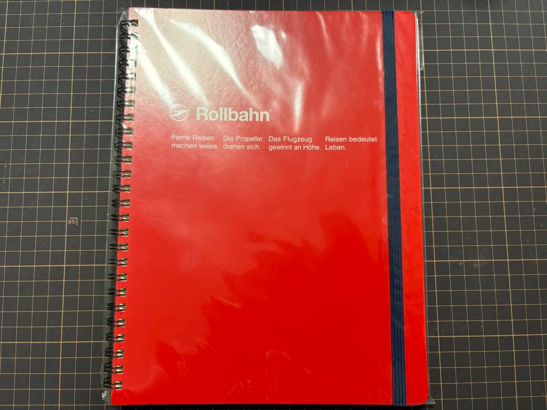 廃番品　 ロルバーン　リングノート　ポケット付メモ　XL（B5） レッド