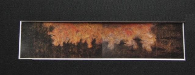 平松礼二、【路・とおりあめ（仏・ジベルニー）】、希少な額装用画集より