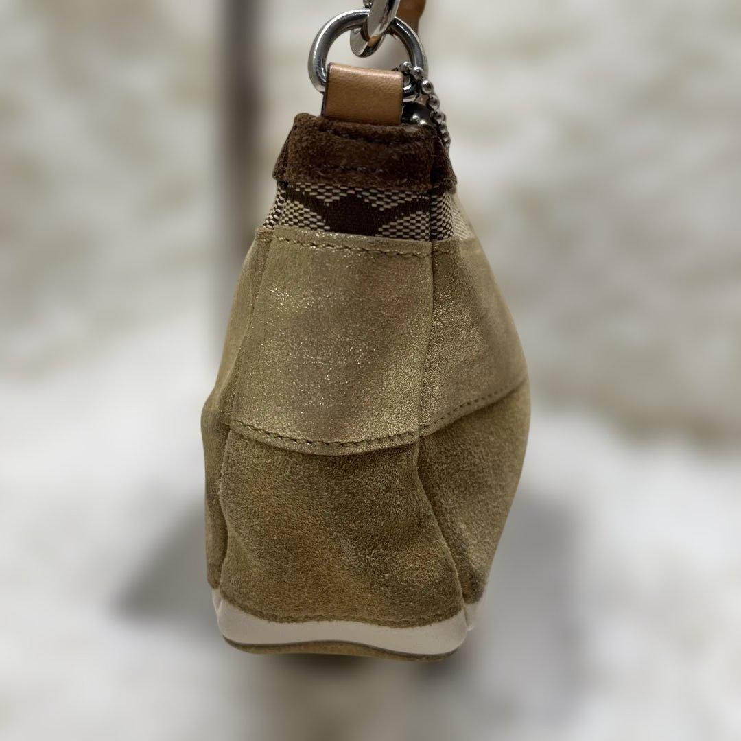 希少 COACH コーチ ミニ アクセサリーポーチ シグネチャー パッチワーク