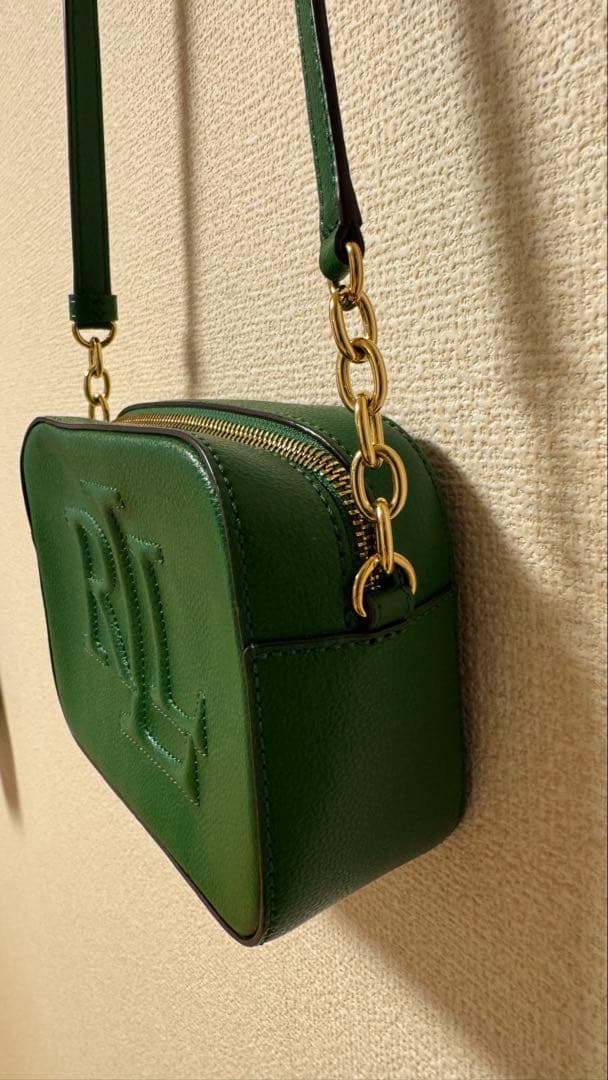 Ralph Lauren ラルフローレン　ショルダーバッグ　レザー　型押し