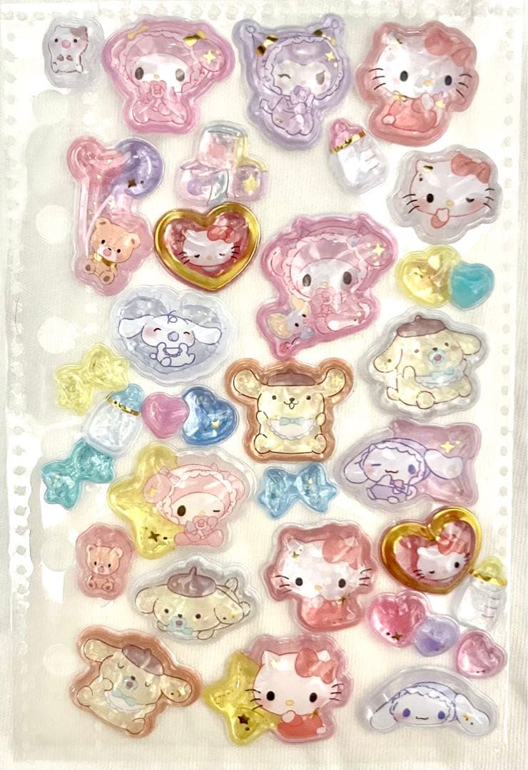 【完成品】ボンボンドロップ　うるちゅるベビー　サンリオ　しずくちゃん　シール帳