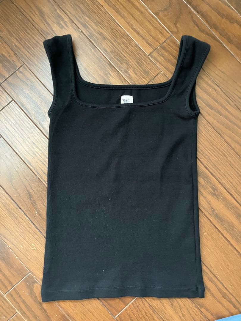 ロンハーマン　ベアリブタンクトップ　ブラック　S
