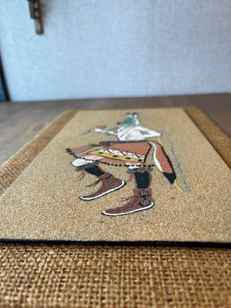希少　ネイティブ・アメリカン　砂絵　インディアン　サンドアート　ナホバ族