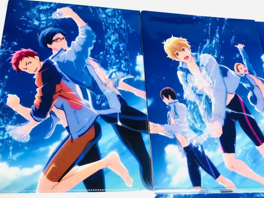 Free!RWクリアファイル8枚 七瀬遙 橘真琴 松岡凛 山崎宗介 桐嶋郁弥