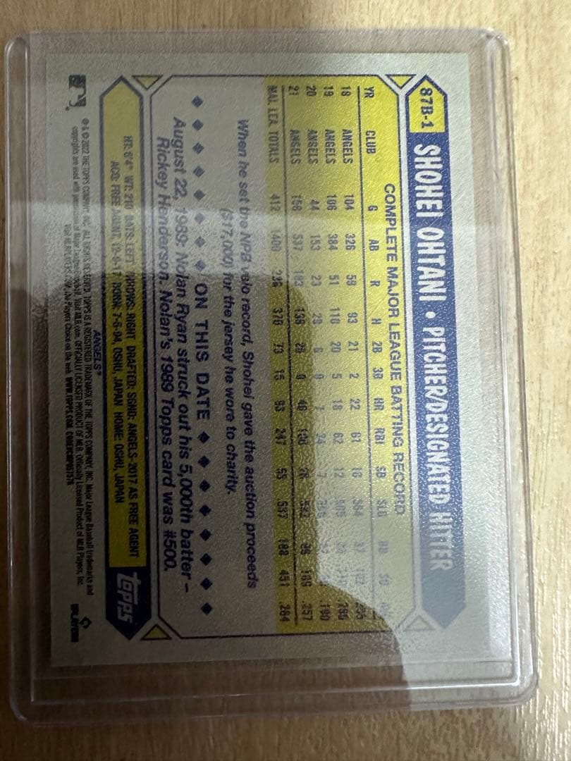 大谷翔平カード