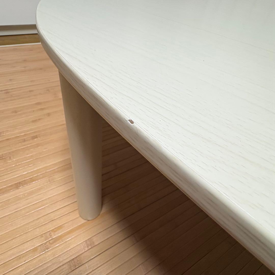 楕円形 木製こたつ　こたつとしては未使用