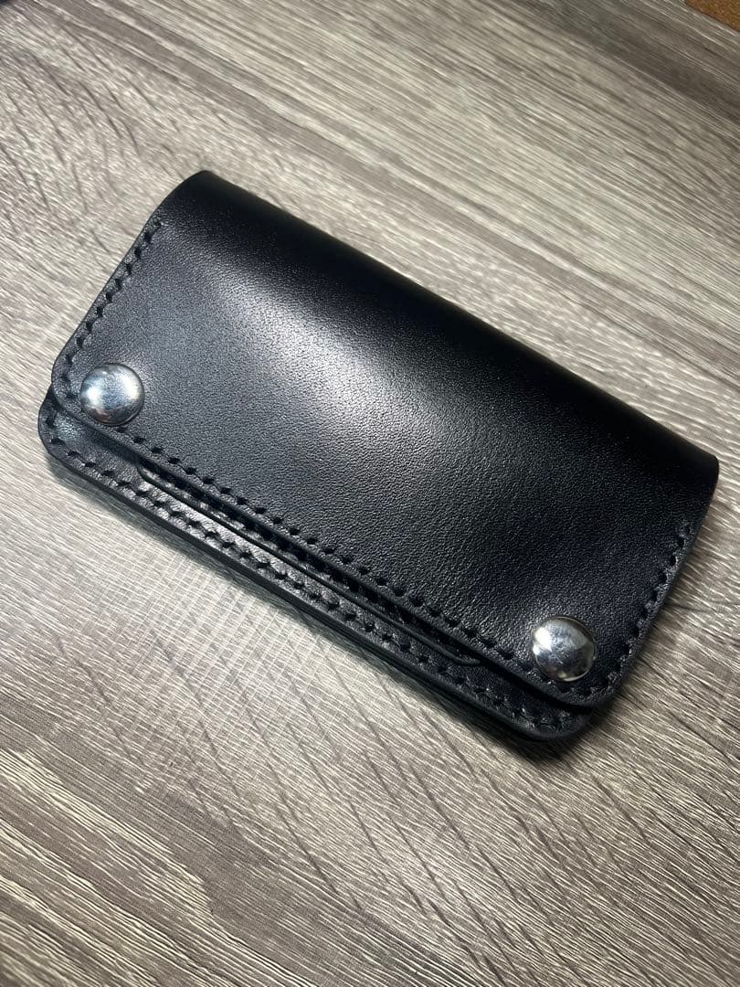 【即納】ミドルトラッカーウォレット　北米産ステアハイド