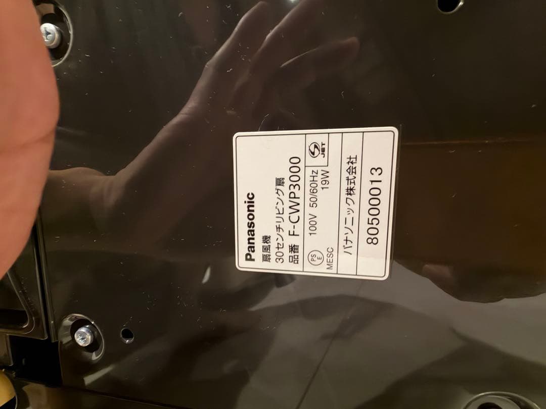 Panasonic F-CWP3000 ブラックスタンド型扇風機