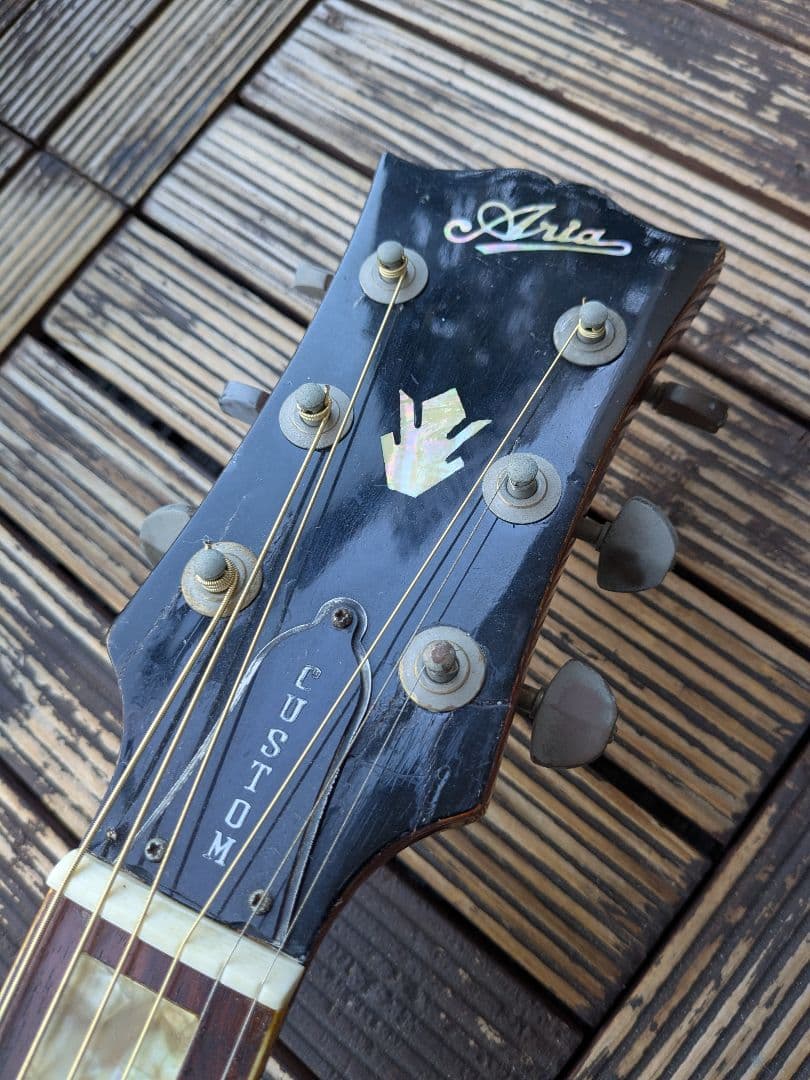 【希少】Aria ギブソンコピーモデル｜現状品・ネック折れ等ジャンク