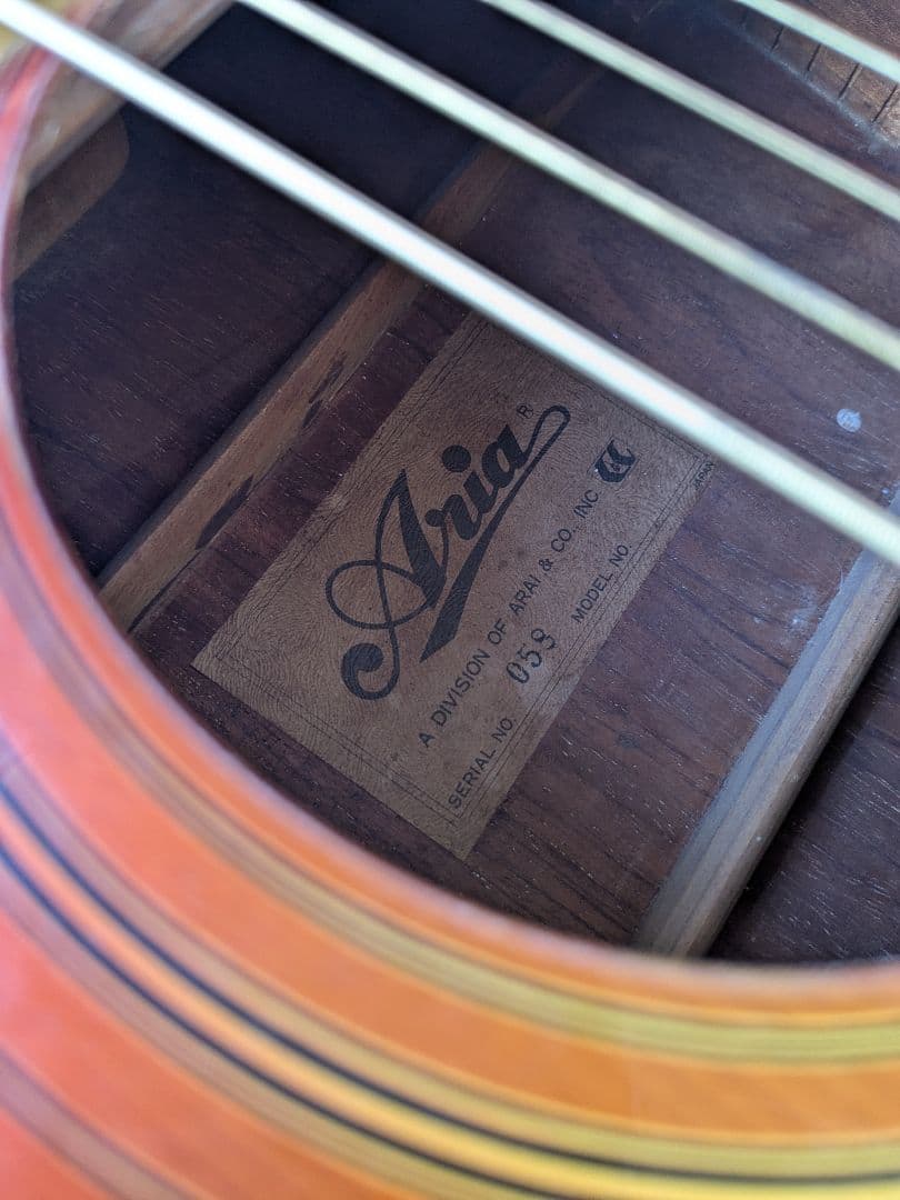 【希少】Aria ギブソンコピーモデル｜現状品・ネック折れ等ジャンク